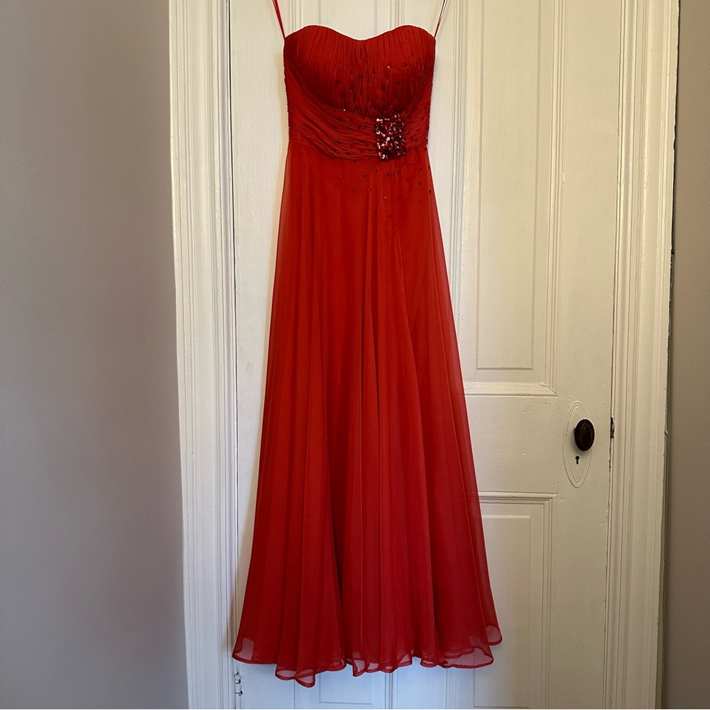 Coral Mac Duggal Prom Dress Sz 0